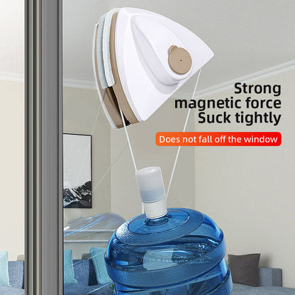 Magnetic Glass Window Cleaning Tool Water Discharge DoubleLayer Wiper Professional Household Specia 5