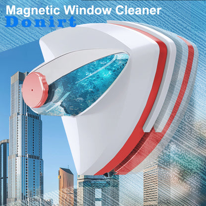 Magnetic Glass Window Cleaning Tool Water Discharge DoubleLayer Wiper Professional Household Specia 6