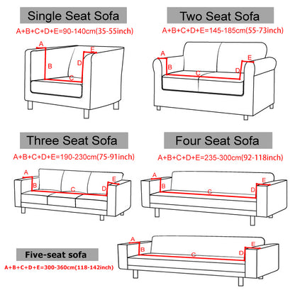 Jacquard Elastic Sofa Cover For Living Room Stretch Polar Fleece Slipcover For LShaped Sofas  Armch 1