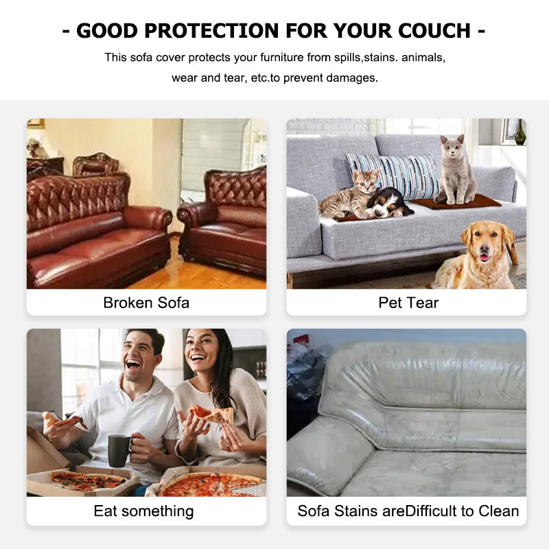 Jacquard Elastic Sofa Cover For Living Room Stretch Polar Fleece Slipcover For LShaped Sofas  Armch 5