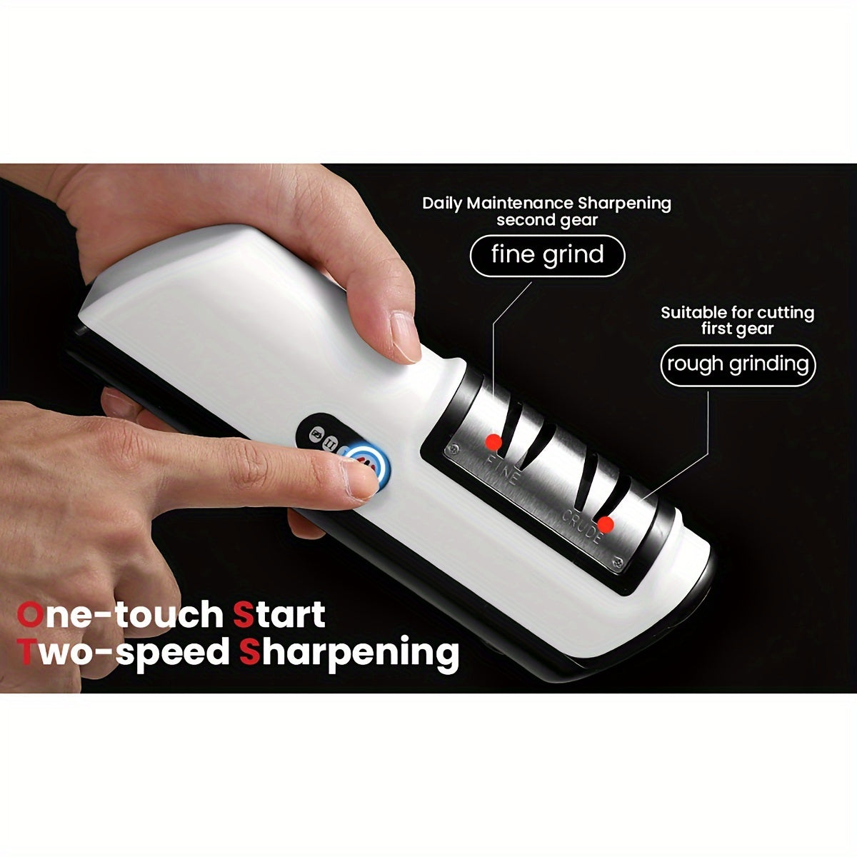 Professional Kitchen Electric Knife Sharpener Multifunctional Gears Automatic Knife Sharpener Tool for Home & Chef Use