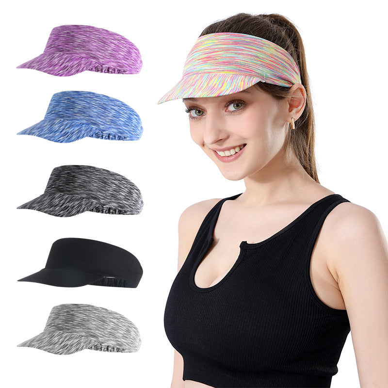 Sunscreen Running, Empty Top Hat Sports, Outdoor Womens Hair Bundle Sweat Breathable, Portable Sun Hat