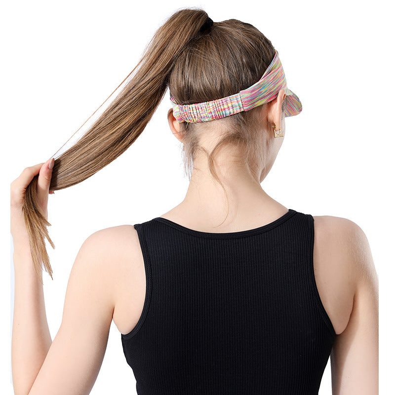Sunscreen Running Empty Top Hat Sports Outdoor Womens Hair Bundle Sweat Breathable Portable Sun Hat 1