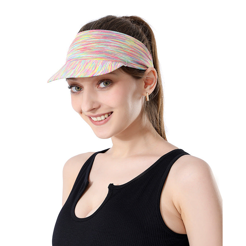 Sunscreen Running Empty Top Hat Sports Outdoor Womens Hair Bundle Sweat Breathable Portable Sun Hat 7