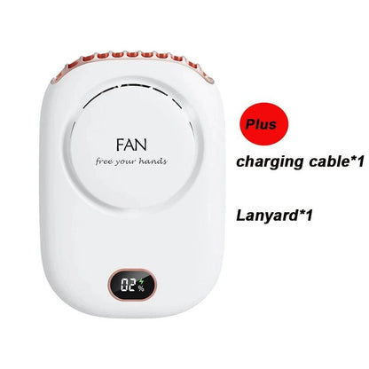 Portable Rechargeable Bladeless Turbo Fan New Mini Ultra Quiet Student Hand Held Fan For Travel Out