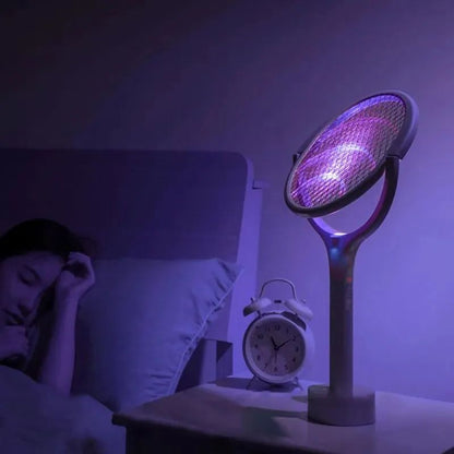 Electric Mosquito Swatter Fast Charging Racket Kill Fly Bug Lamp With Safety Insulated Battery  ABS 4