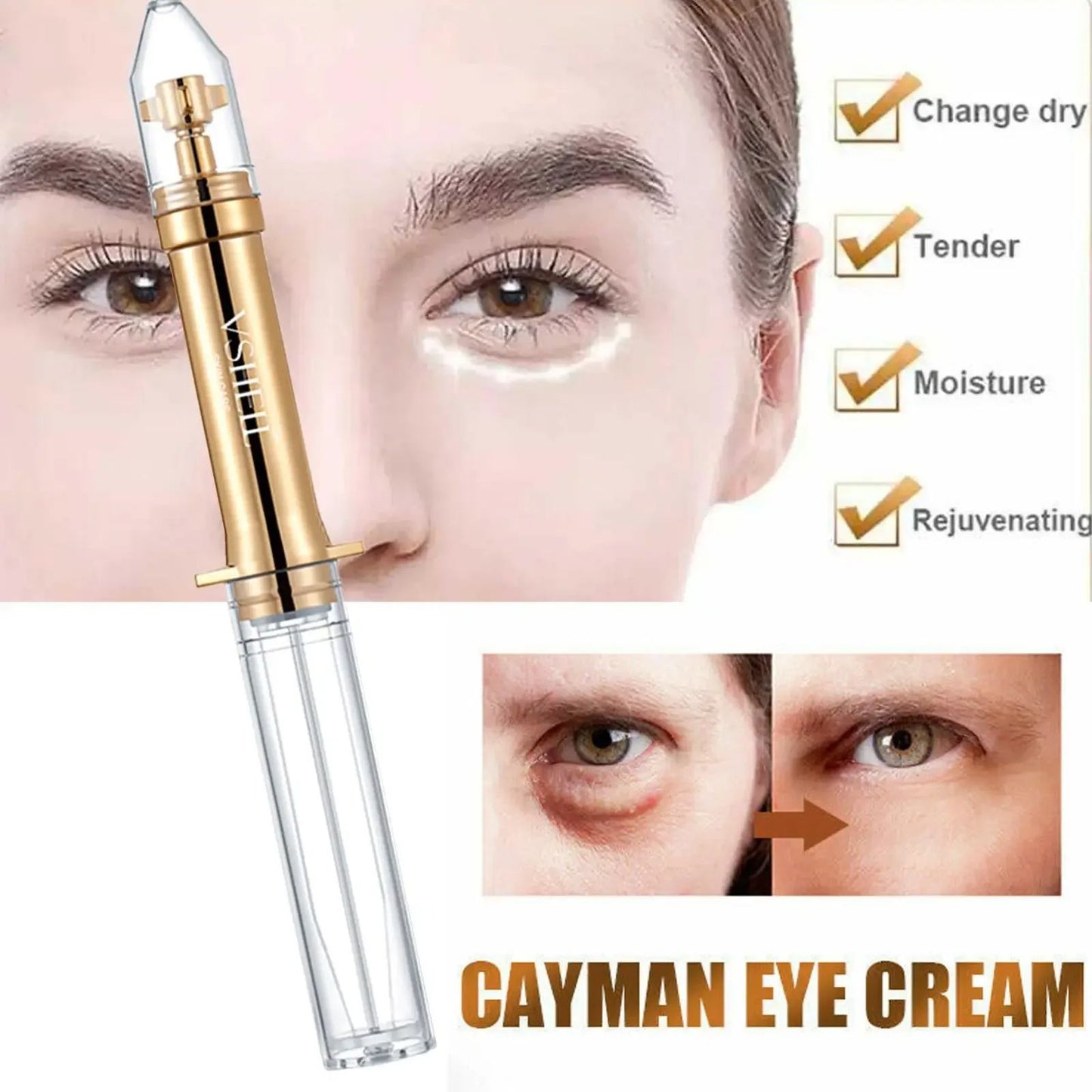 Retinol Eye Cream for Dark Circles, Fade Fine Lines, Lift Tighten Eye Skin, Anti Aging Wrinkle Remover Eye Care Treatmen