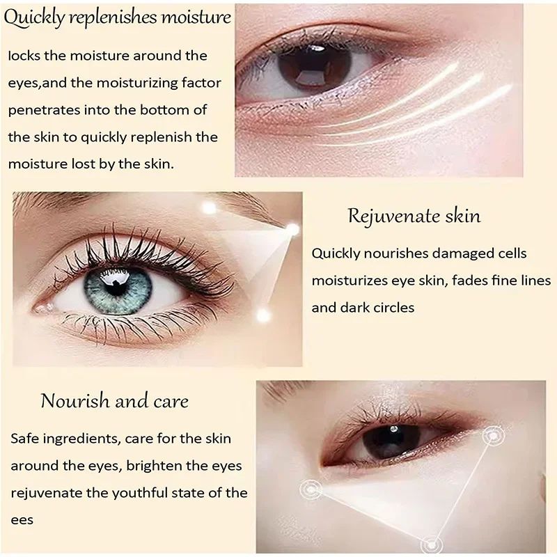 Retinol Eye Cream Remove Wrinkles 3 Minutes Instant Firm Eye Cream For Eye Bags Dark Circles Peptid 4