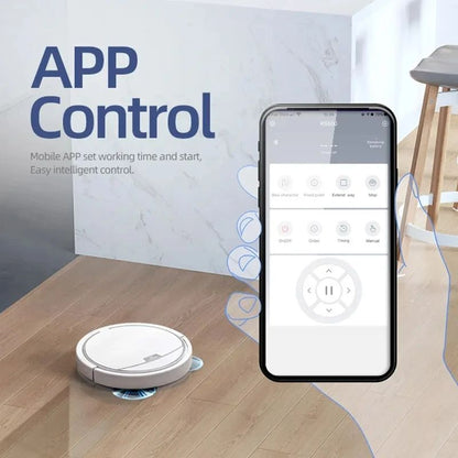 New Wireless Smart Vacuum Cleaner Robot 2800PA App Control For Wet And Dry Floor Sweep With Super Q