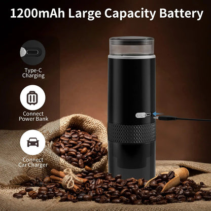 Portable Coffee Machine Electric Capsule  Ground Coffee Brewer Compact Coffee Maker Fits Capsule  P 3