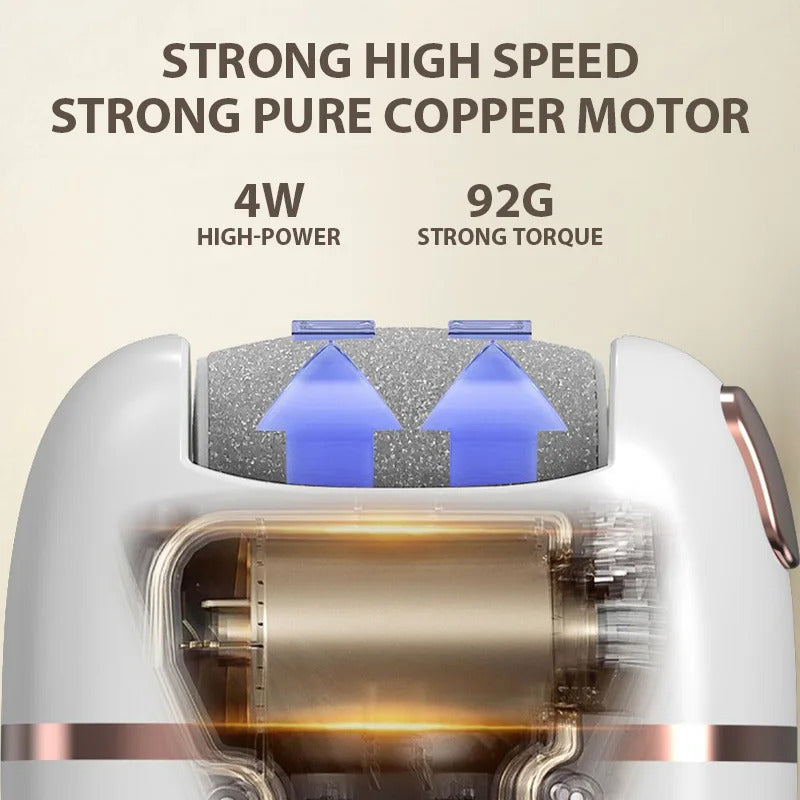 Professional Rechargeable Electric Foot Grinder, Dead Skin Remover for Calluses, Cracked Heels, Electric Foot File