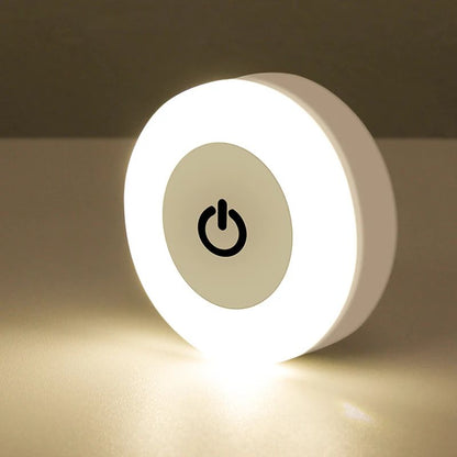 Energy Saving LED Touch Sensor Night Light, USB Rechargeable, Magnetic Wall Light for Bedroom, Aisle, Room