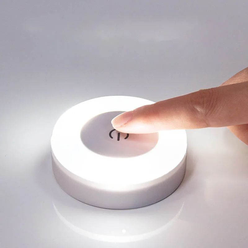 Energy Saving LED Touch Sensor Night Light USB Rechargeable Magnetic Wall Light For Bedroom Aisle R 4