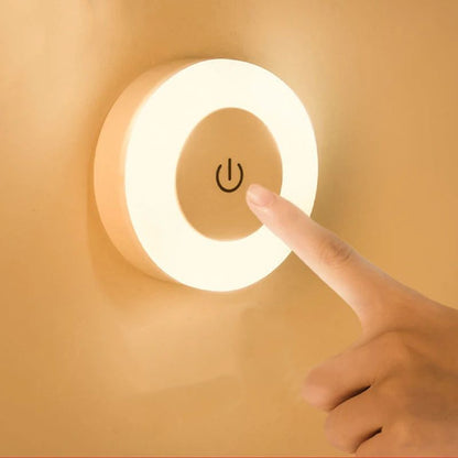 Energy Saving LED Touch Sensor Night Light USB Rechargeable Magnetic Wall Light For Bedroom Aisle R 7