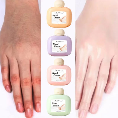 Muliliours Hand Cream Set 4 Flavors Nourish Moisturize, Repair Dry Cracked Hands, Soft Smooth Skin Hand Care Cream