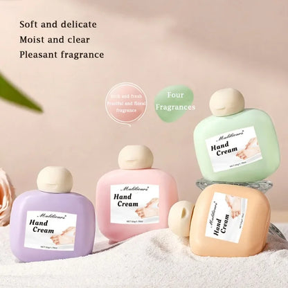 Muliliours Hand Cream Set 4 Flavors Nourish Moisturize, Repair Dry Cracked Hands, Soft Smooth Skin Hand Care Cream