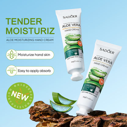 Aloe Vera Hand Cream Lotions Serum, Repair Moisturizing Hand Skin Care, Anti Dryness Anti Aging Whitening Hand Cream 30g