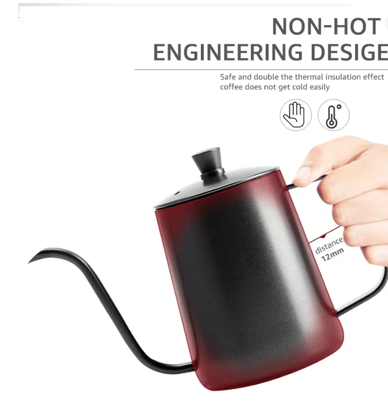 Stainless Steel Gooseneck Drip Kettle Coffee Pour Over Pot With Precision Spout 1