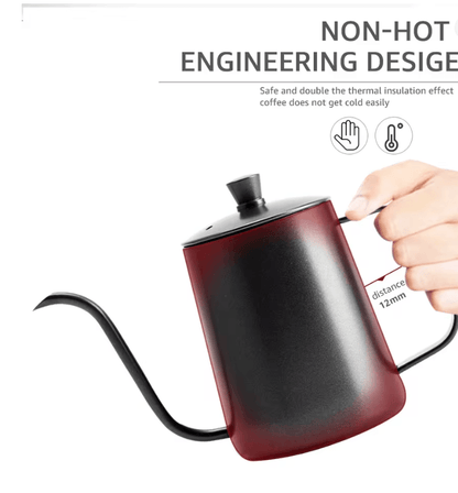 Stainless Steel Gooseneck Drip Kettle Coffee Pour Over Pot With Precision Spout 1