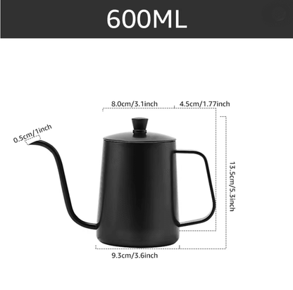 Stainless Steel Gooseneck Drip Kettle Coffee Pour Over Pot With Precision Spout 3