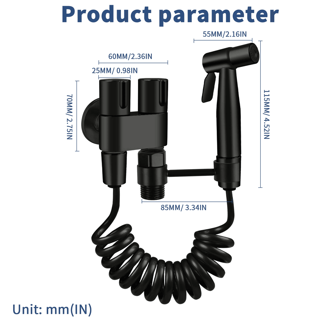Stainless Steel Handheld Bidet Sprayer Set For Toilet And Bathroom Cleaning 1