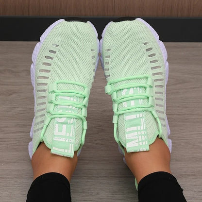 Womens Platform Sports Shoes Breathable Comfortable Casual Walking Shoes