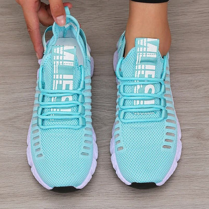 Womens Platform Sports Shoes Breathable Comfortable Casual Walking Shoes 2