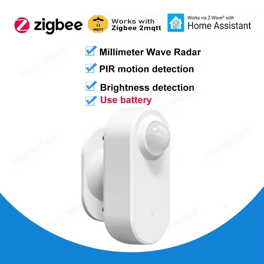 Zigbee Human Presence Detector Smart Motion and Luminance Sensor