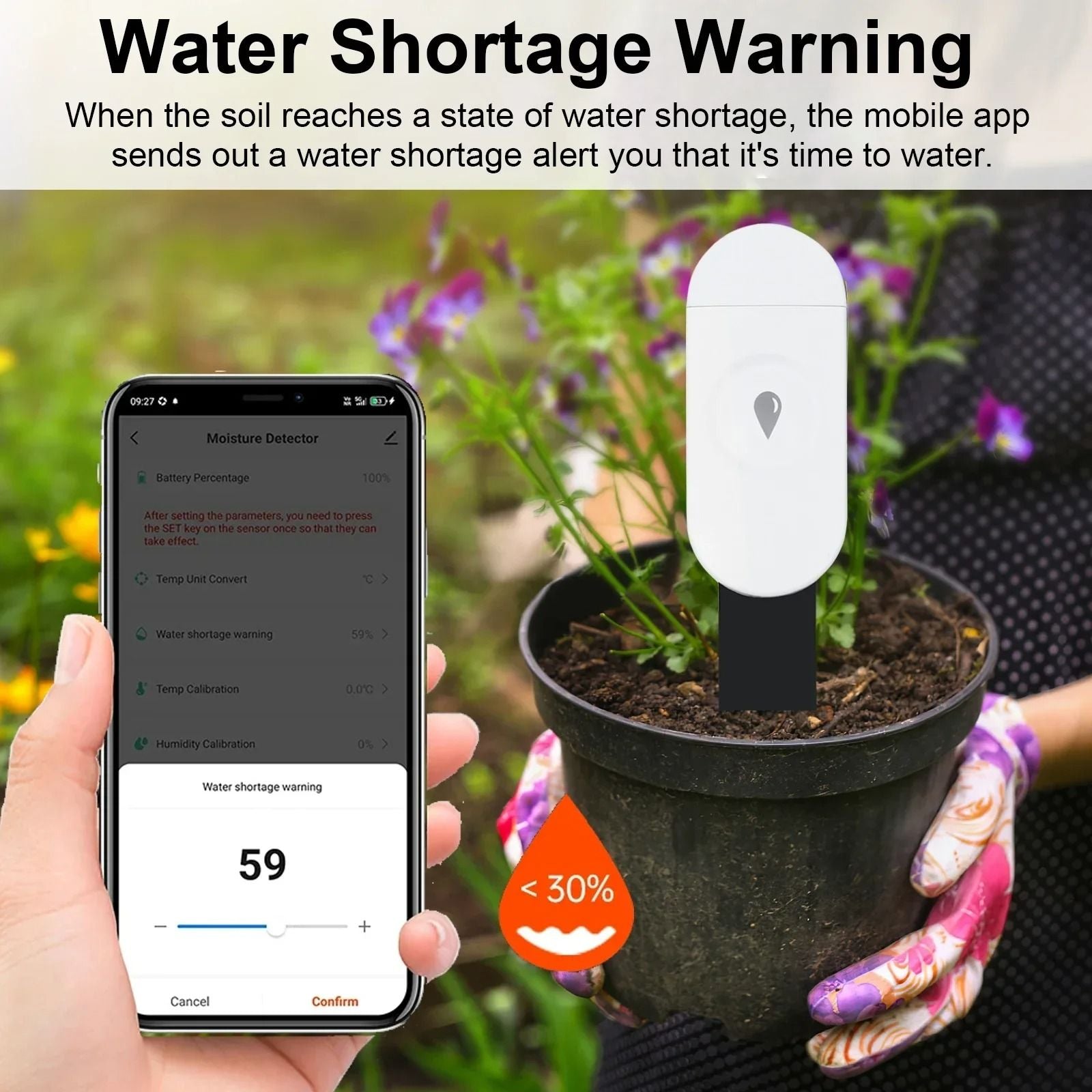 Zigbee Soil Temperature And Moisture Sensor Smart Plant Monitor 6