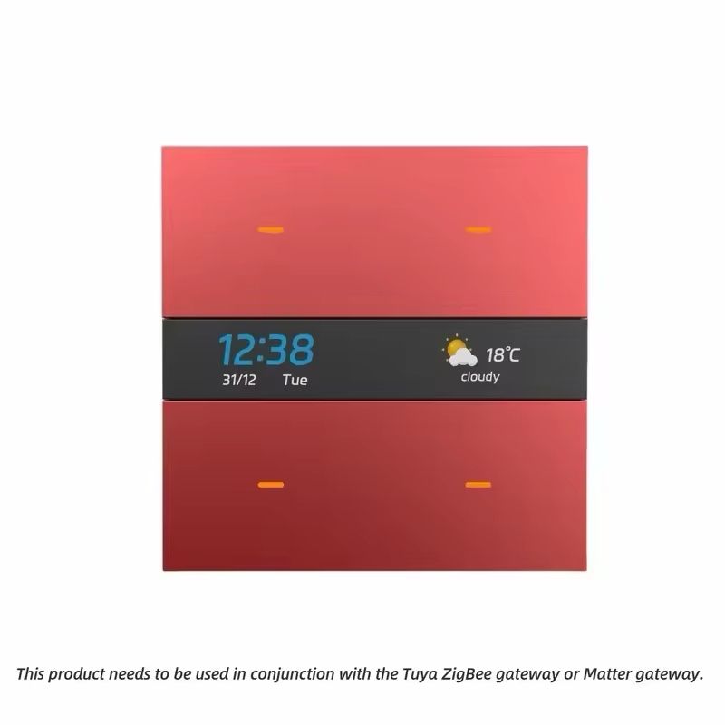 Smart Switch With Zigbee Hub HD Display And Programmable Keys 11