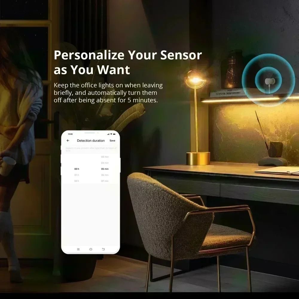 Zigbee Human Presence Sensor With Motion And Light Detection 3