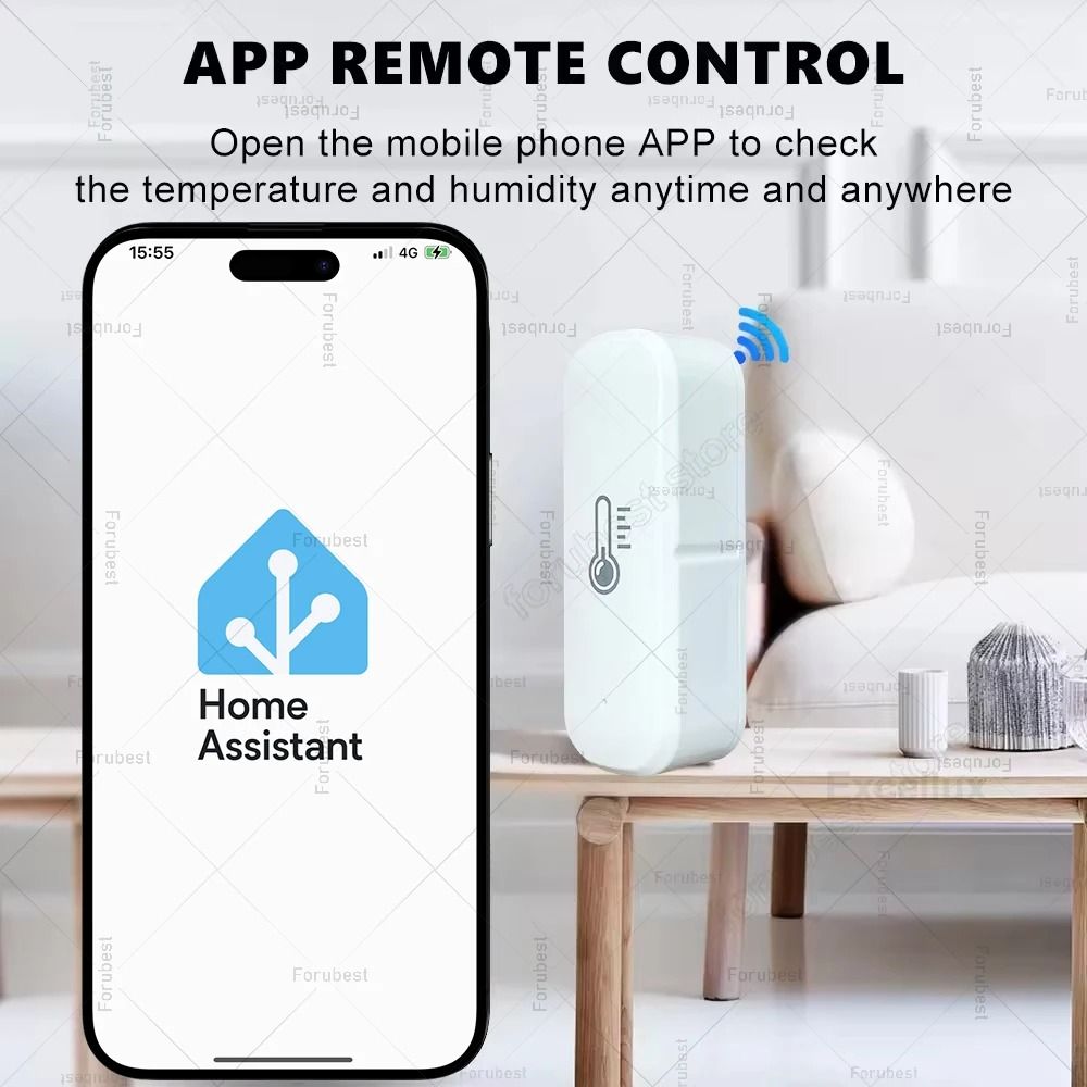 Smart Zigbee Temperature And Humidity Sensor Indoor Monitor 2