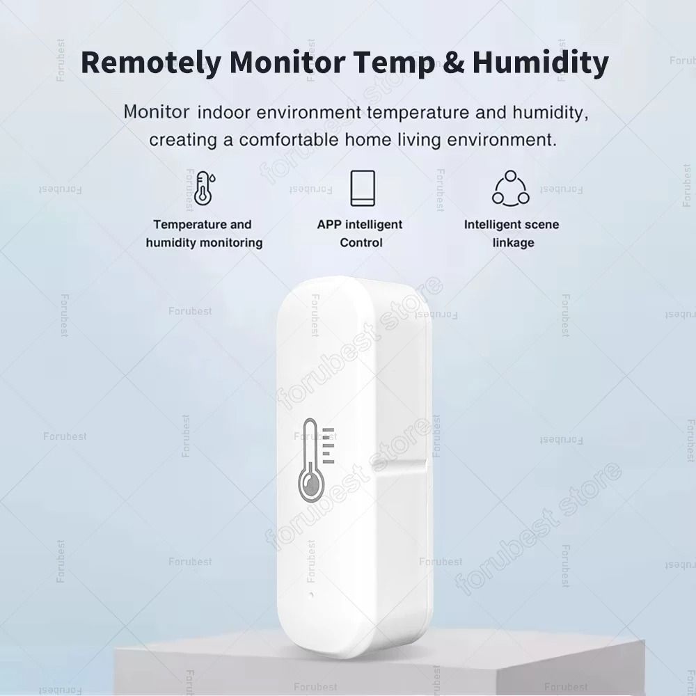 Smart Zigbee Temperature And Humidity Sensor Indoor Monitor 3