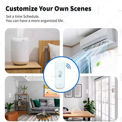 Smart Zigbee Temperature And Humidity Sensor Indoor Monitor 5