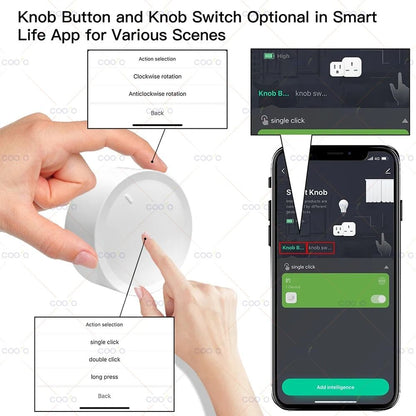 Smart Zigbee Knob Switch Wireless Scene Button And Dimmer 4