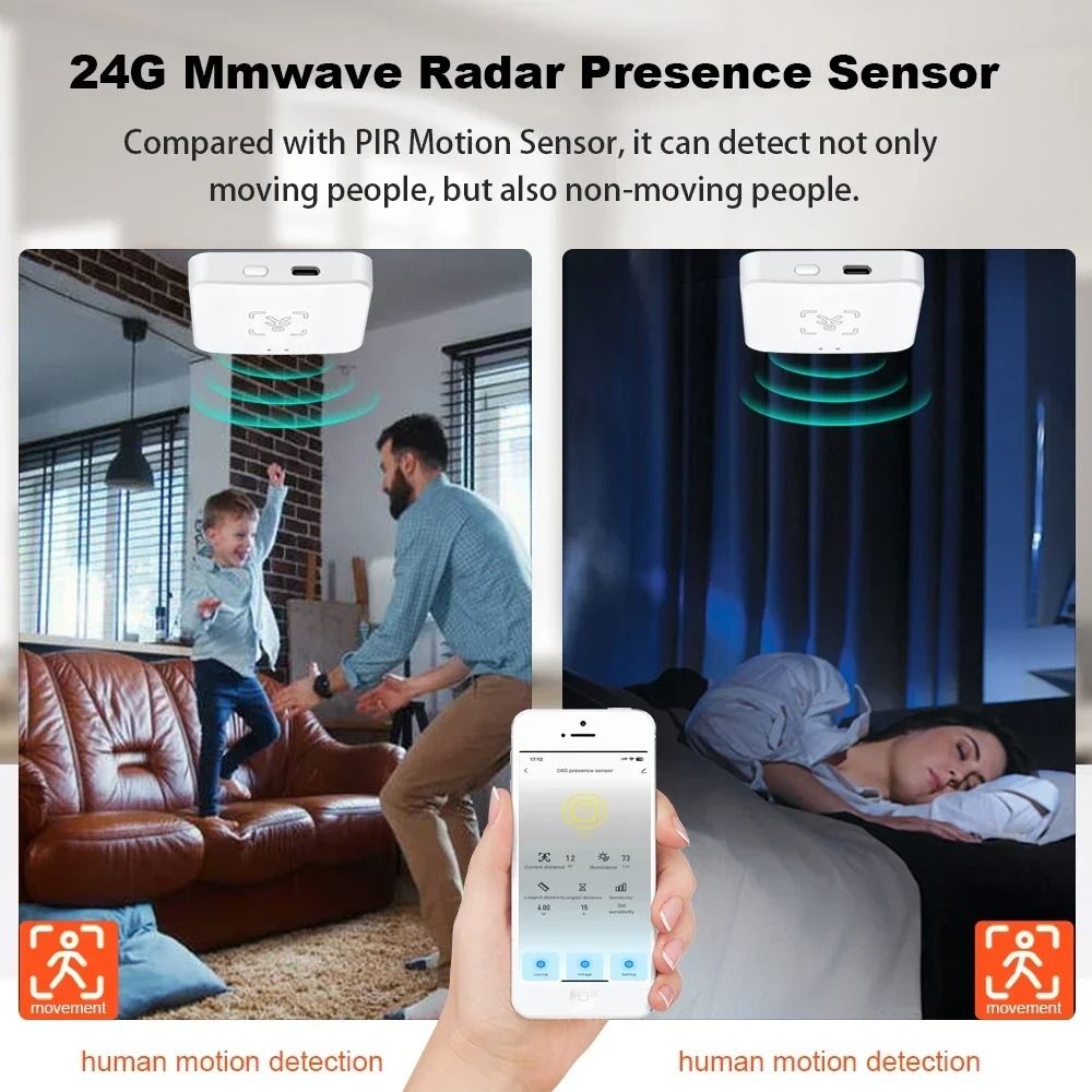 Zigbee Human Presence Detector Smart Motion And Radar Sensor 4