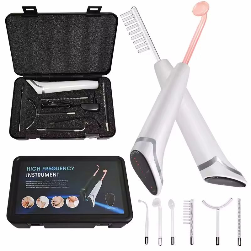 High Frequency Facial Wand – 6-in-1 Acne & Skin Rejuvenation Device