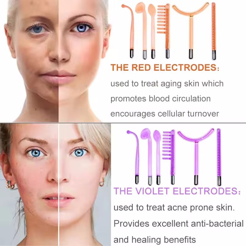 High Frequency Facial Wand  6in1 Acne  Skin Rejuvenation Device 3