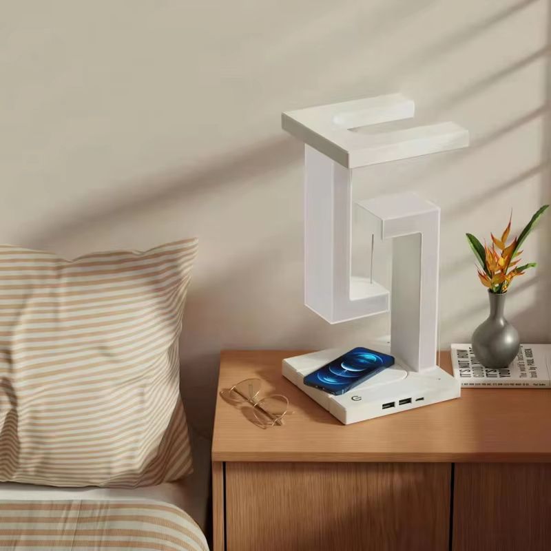 Floating Wireless Charger Lamp  10W Magnetic Decorative Light For Bedroom  Office 4