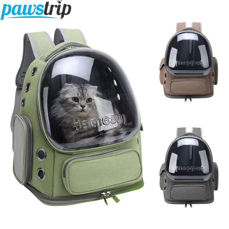 Transparent Cat Carrier Backpack – Breathable Travel Bag for Cats and Small Dogs