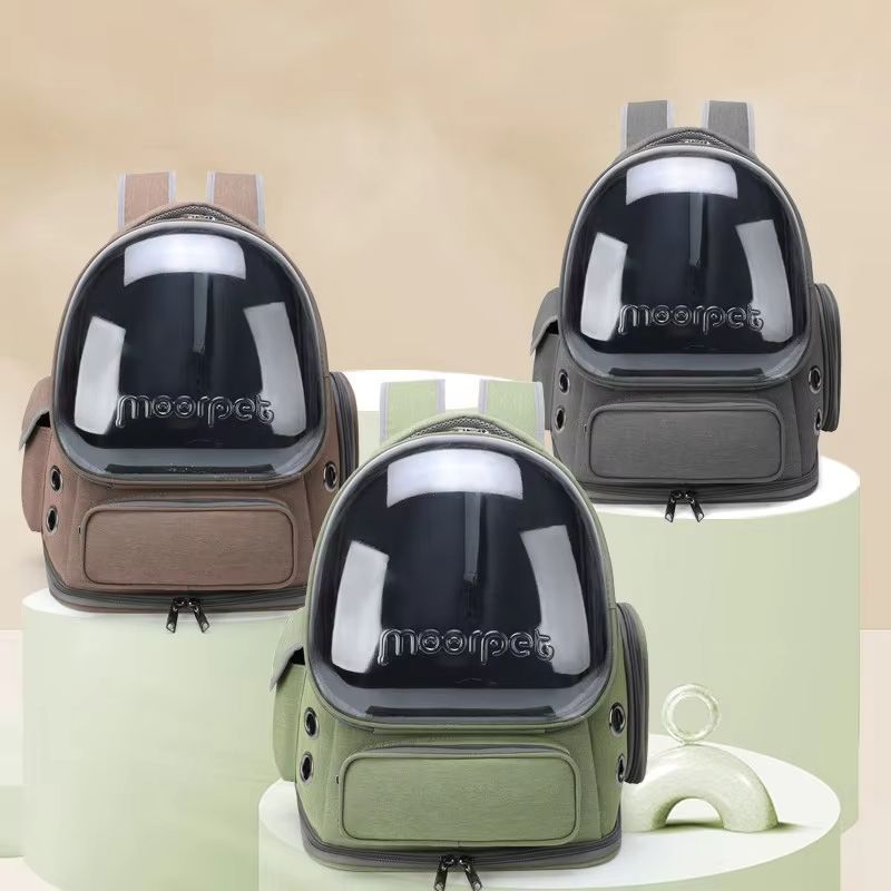 Transparent Cat Carrier Backpack  Breathable Travel Bag For Cats And Small Dogs 1