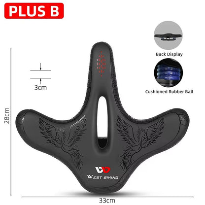 WEST BIKING Ergonomic Bicycle Saddle  Comfortable Long Distance Cycling Seat For MTB Touring  EBike 10