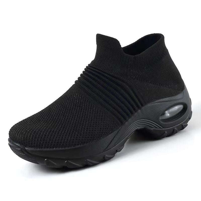 Womens Breathable Mesh Sneakers  Lightweight Walking  Gym Platform Shoes 8