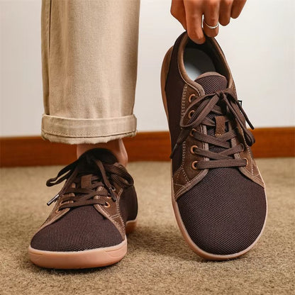 PUAMSS Men's Wide Barefoot Shoes – Minimalist Walking Sneakers with Zero Drop Sole