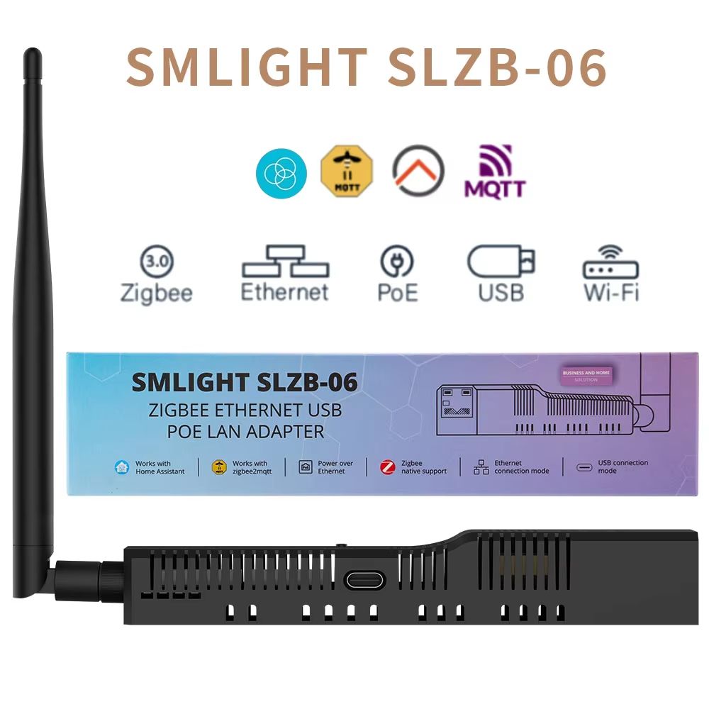 SMLIGHT SLZB06 Zigbee 30 Adapter  Ethernet USB  WiFi Hub With PoE For Home Assistant  Zigbee2MQTT 1