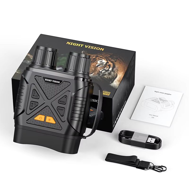 1080P Infrared Night Vision Binoculars With 10x Zoom And 800m Range  Large Screen Digital Goggles F 6