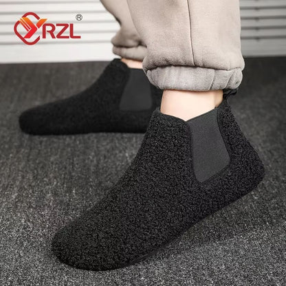 Mens Winter Warm Indoor Slippers  Soft Cotton Plush With AntiSlip Sole For Cozy Comfort 5