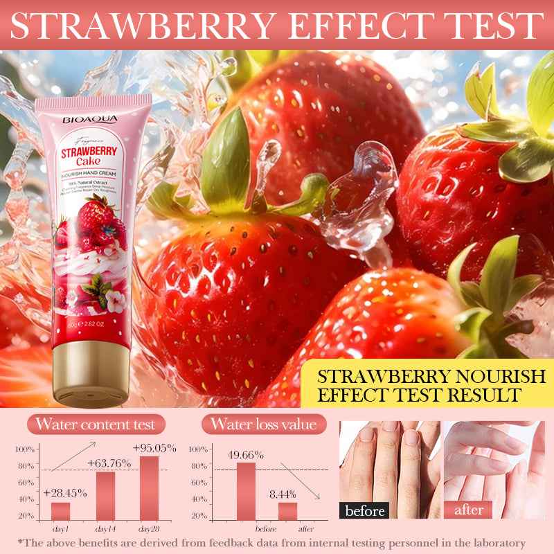 Strawberry Cake Nourishing Hand Cream Deep Hydration Moisturizing Beauty Skincare Hand Lotion For D 2