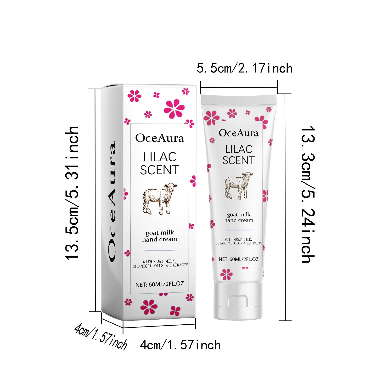 OceAura Goat Milk Hand Cream Soothing Nourishing Moisturizer Hand Whitening And Brightening Skin Ca 6