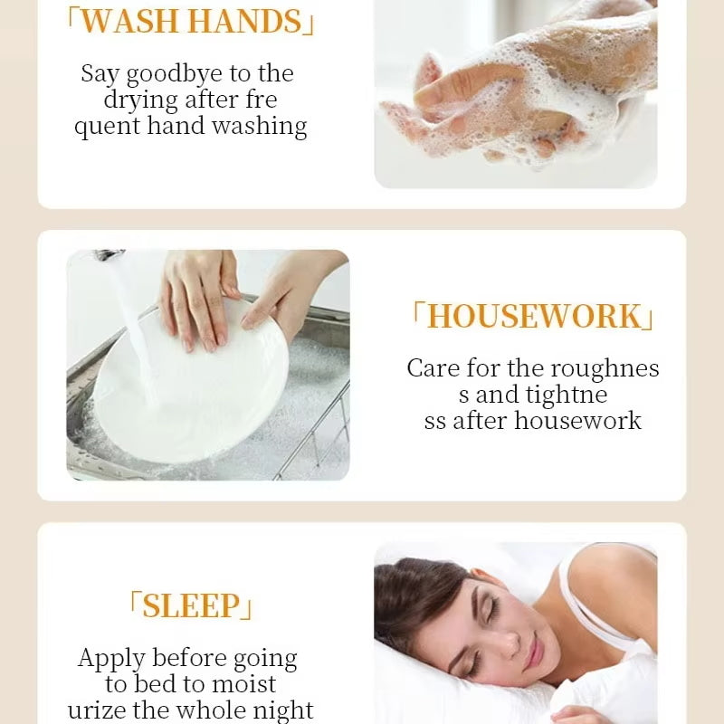 Whitening Anti Wrinkle Hand Cream, Coconut Nourishing Moisturising Cream, Chapped Hands Dead Skin Removal Hydration